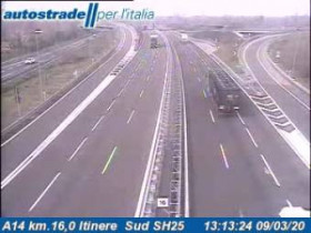 Imagen de vista previa de la cámara web Bologna - A14 - KM 16,0 - south